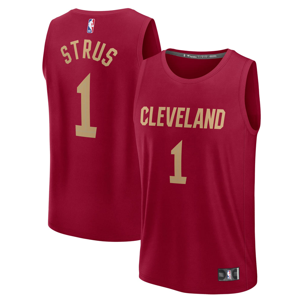Youth Cleveland Cavaliers Max Strus Fanatics Wine Fast Break Player Jersey - Icon Edition product image 2, provided for