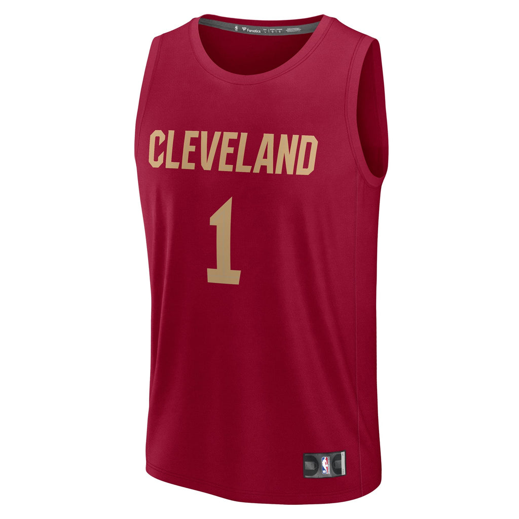Youth Cleveland Cavaliers Max Strus Fanatics Wine Fast Break Player Jersey - Icon Edition product image 3, provided for