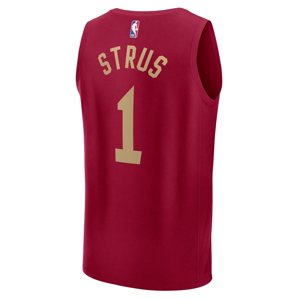 Youth Cleveland Cavaliers Max Strus Fanatics Wine Fast Break Player Jersey - Icon Edition product image 4, provided for