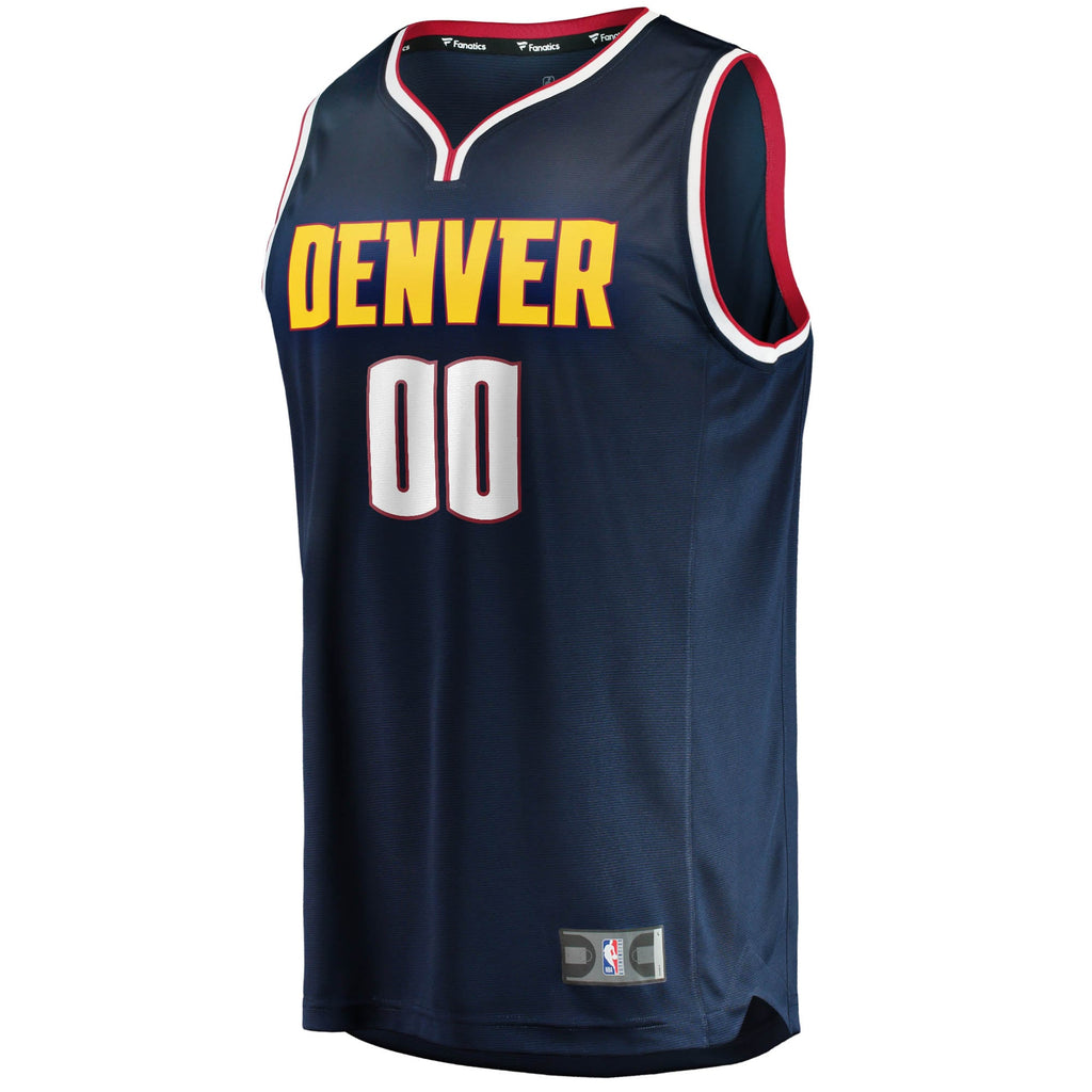 Youth Denver Nuggets Fanatics Navy Fast Break Custom Replica Jersey - Icon Edition product image 3, provided for visual