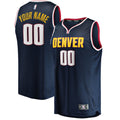 Youth Denver Nuggets Fanatics Navy Fast Break Custom Replica Jersey - Icon Edition product image 1, provided for visual