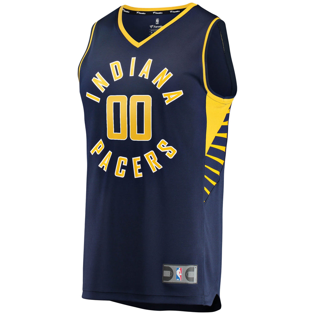 Youth Indiana Pacers Fanatics Navy Fast Break Custom Replica Jersey - Icon Edition product image 3, provided for visual