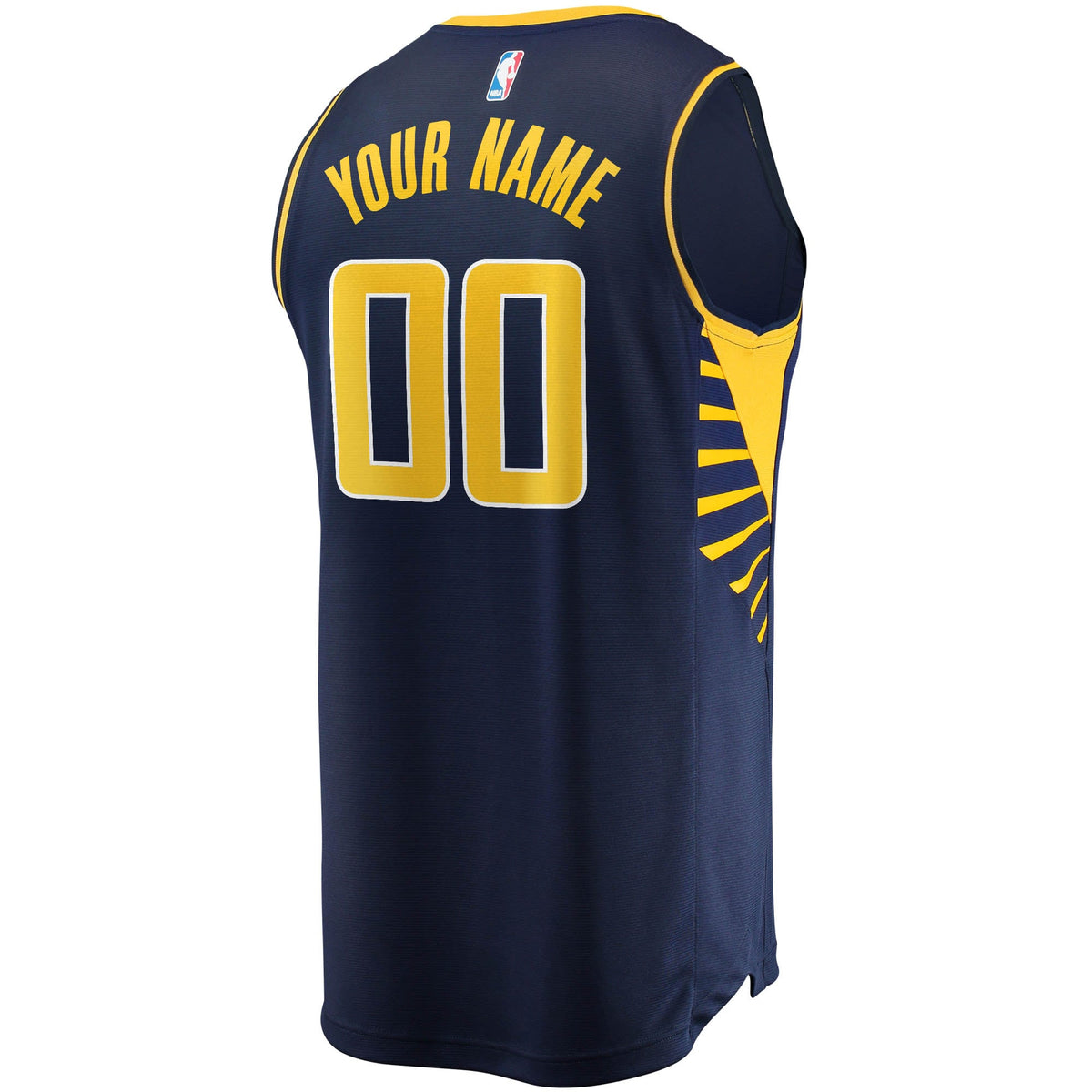 Youth Indiana Pacers Fanatics Navy Fast Break Custom Replica Jersey - Icon Edition product image 4, provided for visual