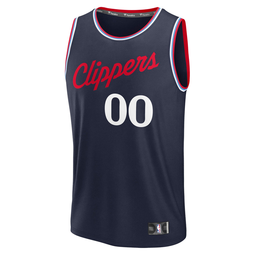 Youth LA Clippers Fanatics Navy Fast Break Custom Replica Jersey - Icon Edition product image 3, provided for visual