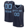 Youth Memphis Grizzlies Fanatics Navy Fast Break Custom Jersey - Icon Edition product image 1, provided for visual reference