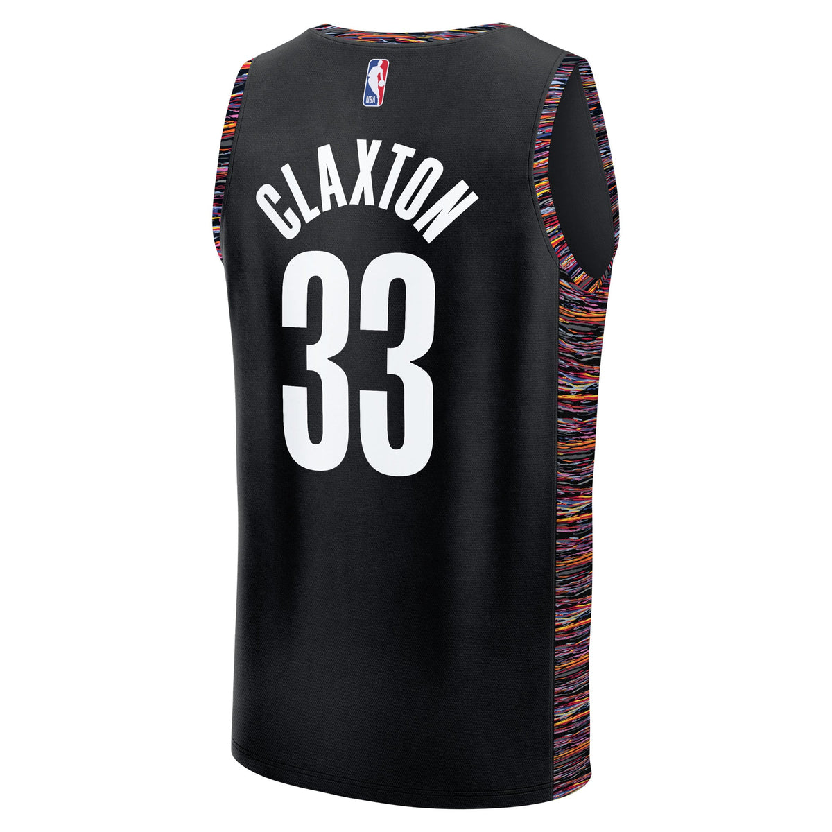 Youth Brooklyn Nets Nic Claxton Fanatics Black Fast Break Jersey - City Edition product image 4, provided for visual