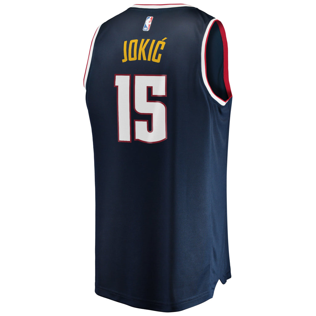 Youth Denver Nuggets Nikola Jokic Fanatics Blue Fast Break Replica Jersey - Icon Edition product image 4, provided for