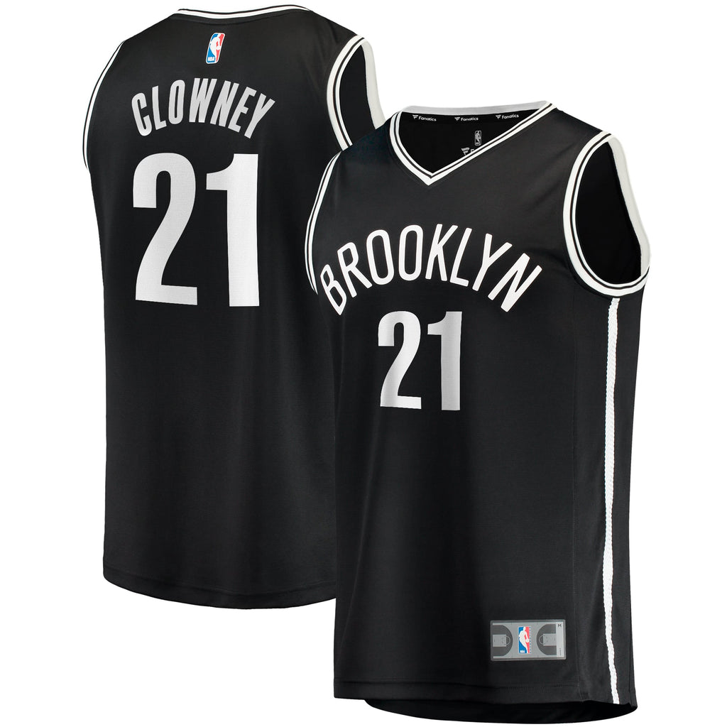 Youth Brooklyn Nets Noah Clowney Fanatics Black Fast Break Replica Jersey - Icon Edition product image 1, provided for