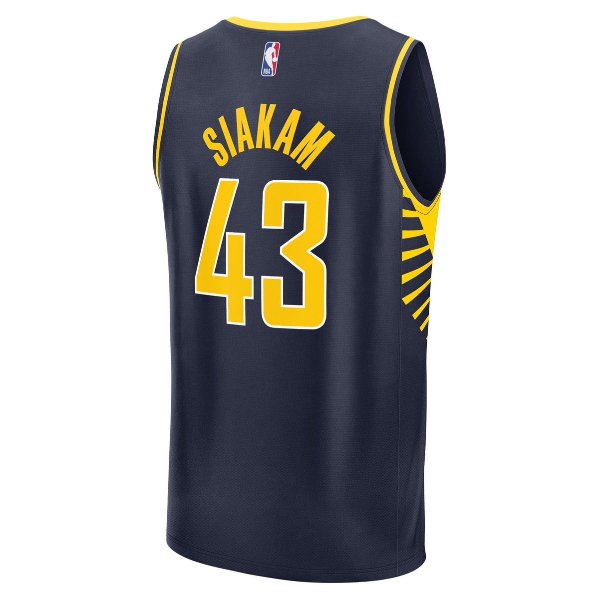 Youth Indiana Pacers Pascal Siakam Fanatics Navy Fast Break Player Jersey - Icon Edition product image 4, provided for