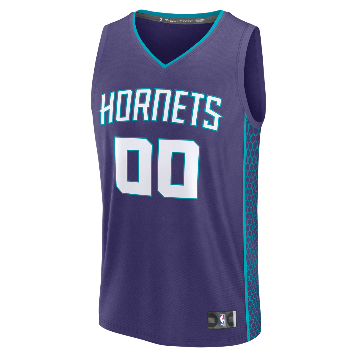 Youth Charlotte Hornets Fanatics Purple Fast Break Custom Jersey - Statement Edition product image 3, provided for visual