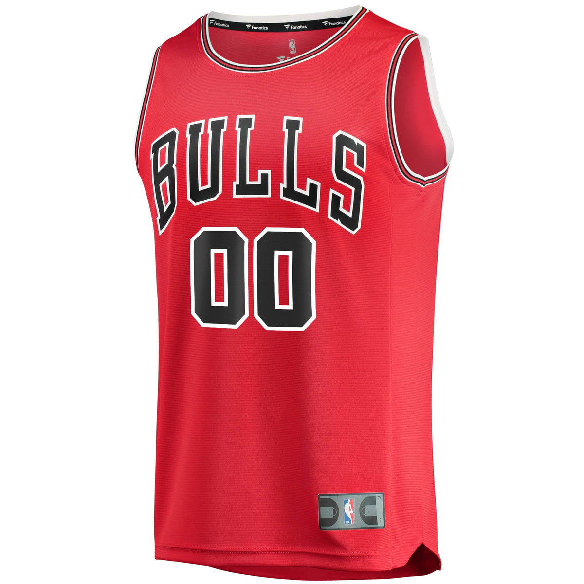 Youth Chicago Bulls Fanatics Red Fast Break Custom Replica Jersey - Icon Edition product image 3, provided for visual