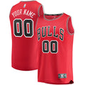 Youth Chicago Bulls Fanatics Red Fast Break Custom Replica Jersey - Icon Edition product image 1, provided for visual