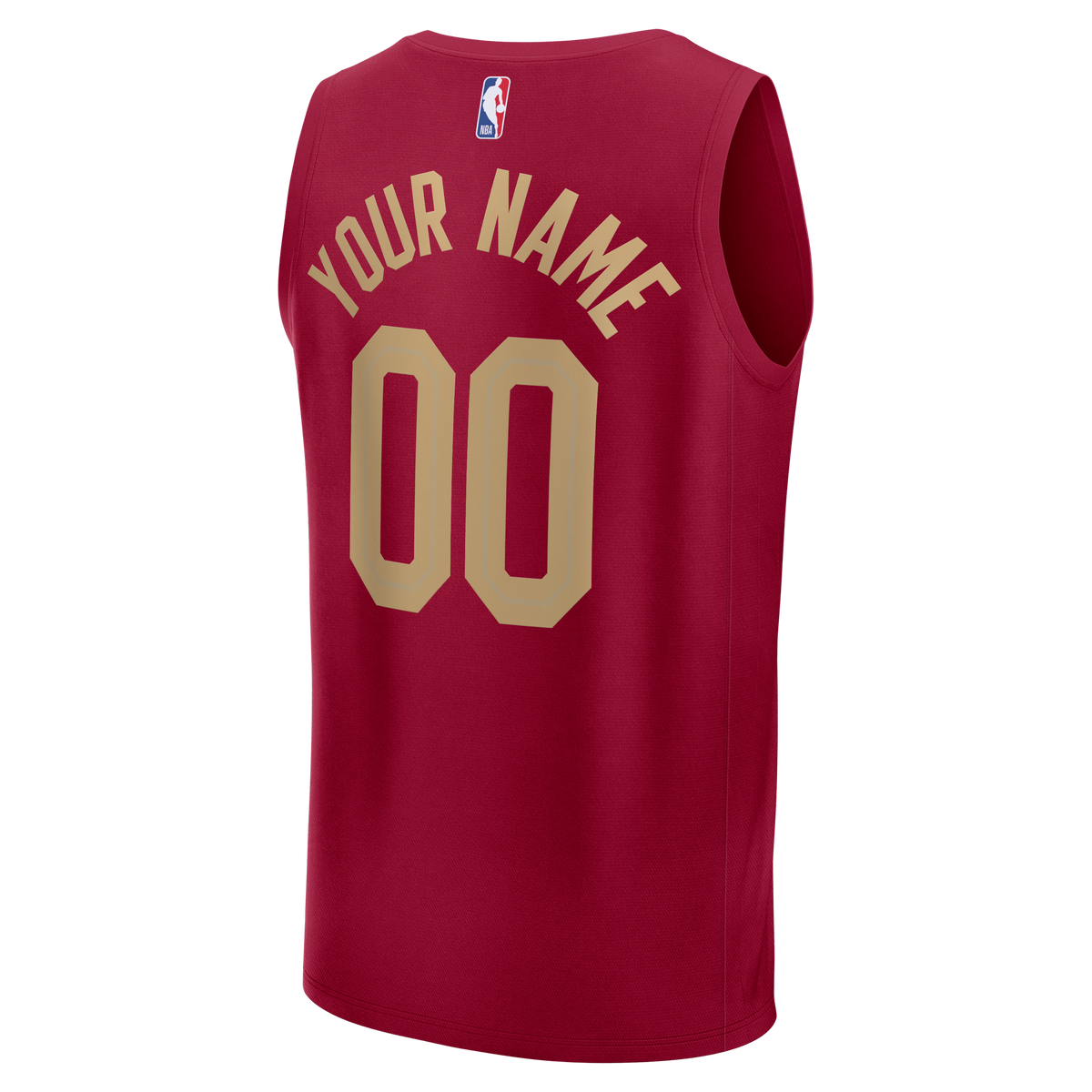 Youth Cleveland Cavaliers Fanatics Red Fast Break Custom Jersey - Icon Edition product image 4, provided for visual