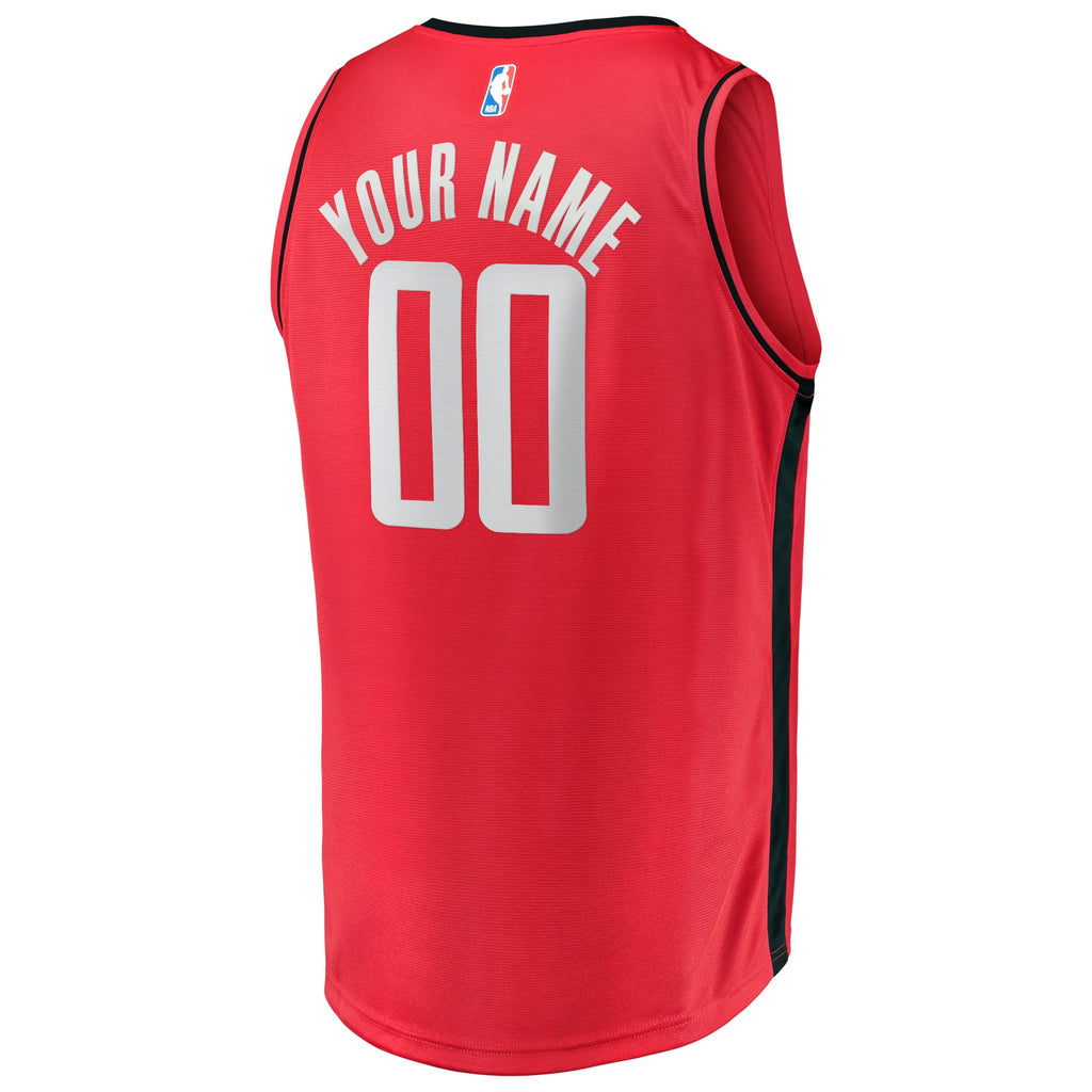 Youth Houston Rockets Fanatics Red Fast Break Custom Replica Jersey - Icon Edition product image 4, provided for visual