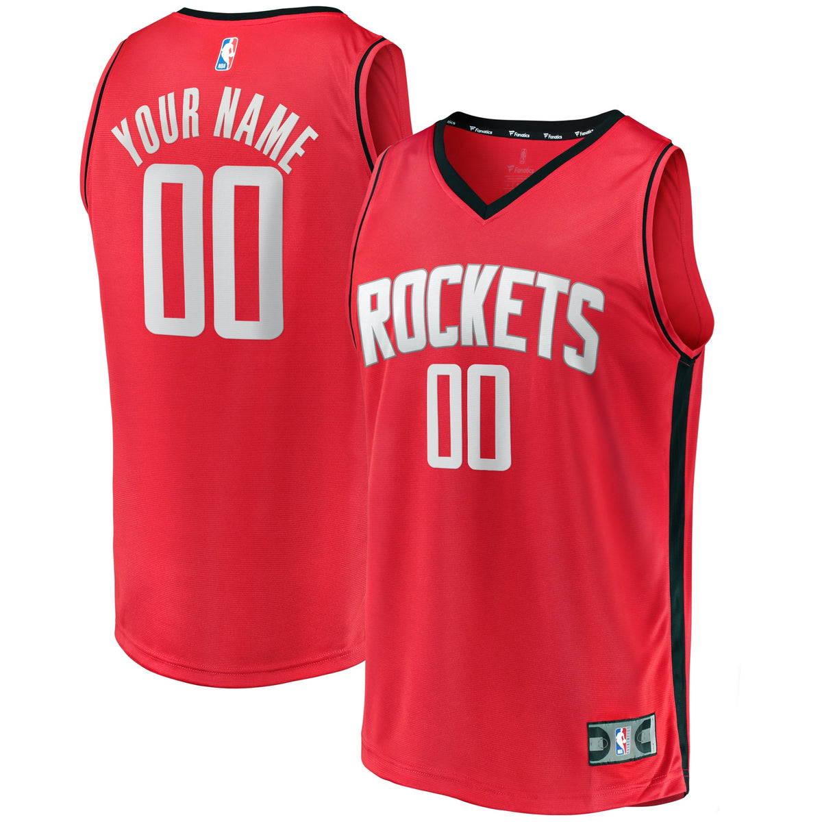 Youth Houston Rockets Fanatics Red Fast Break Custom Replica Jersey - Icon Edition product image 1, provided for visual