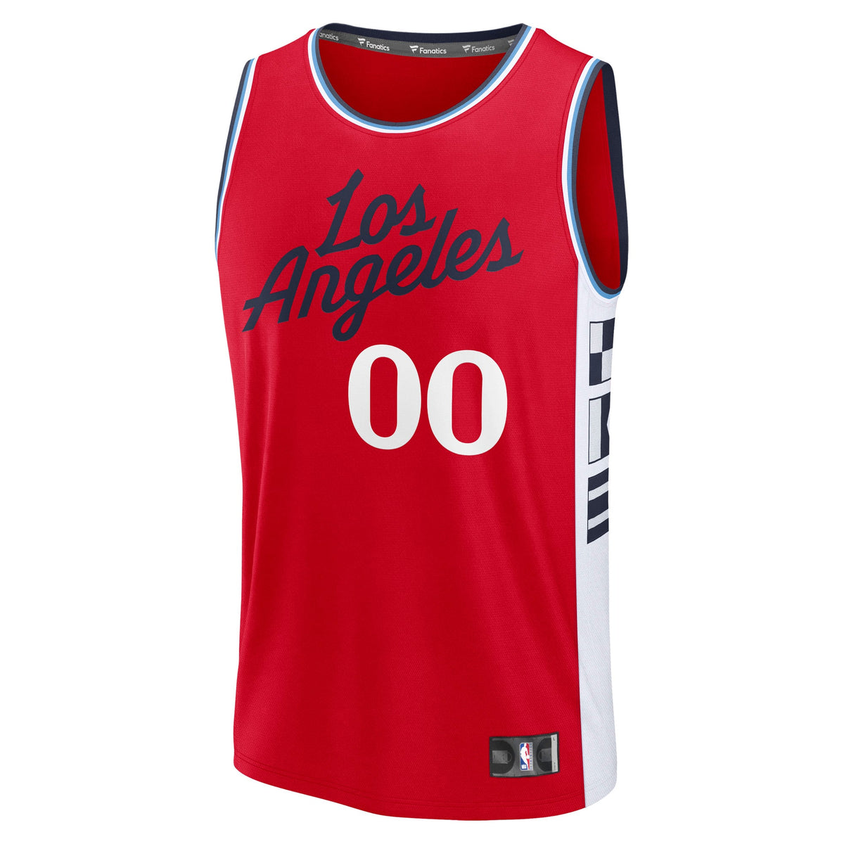 Youth LA Clippers Fanatics Red Fast Break Custom Replica Jersey - Statement Edition product image 3, provided for visual