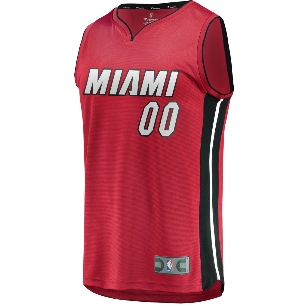 Youth Miami Heat Fanatics Red Fast Break Replica Custom Jersey - Statement Edition product image 3, provided for visual