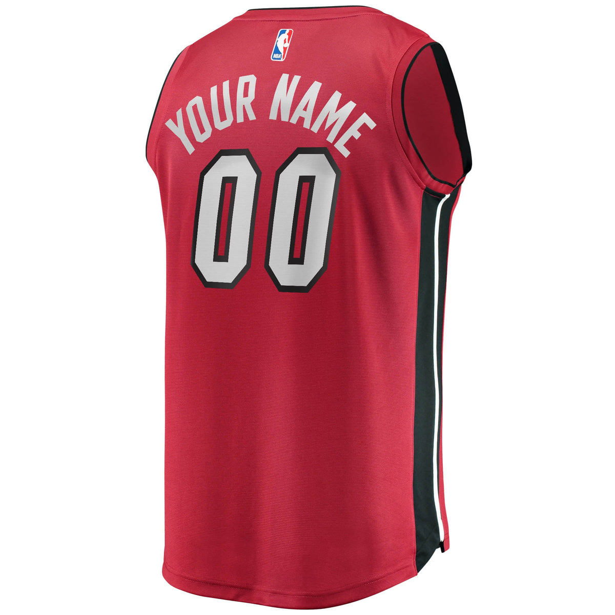 Youth Miami Heat Fanatics Red Fast Break Replica Custom Jersey - Statement Edition product image 4, provided for visual
