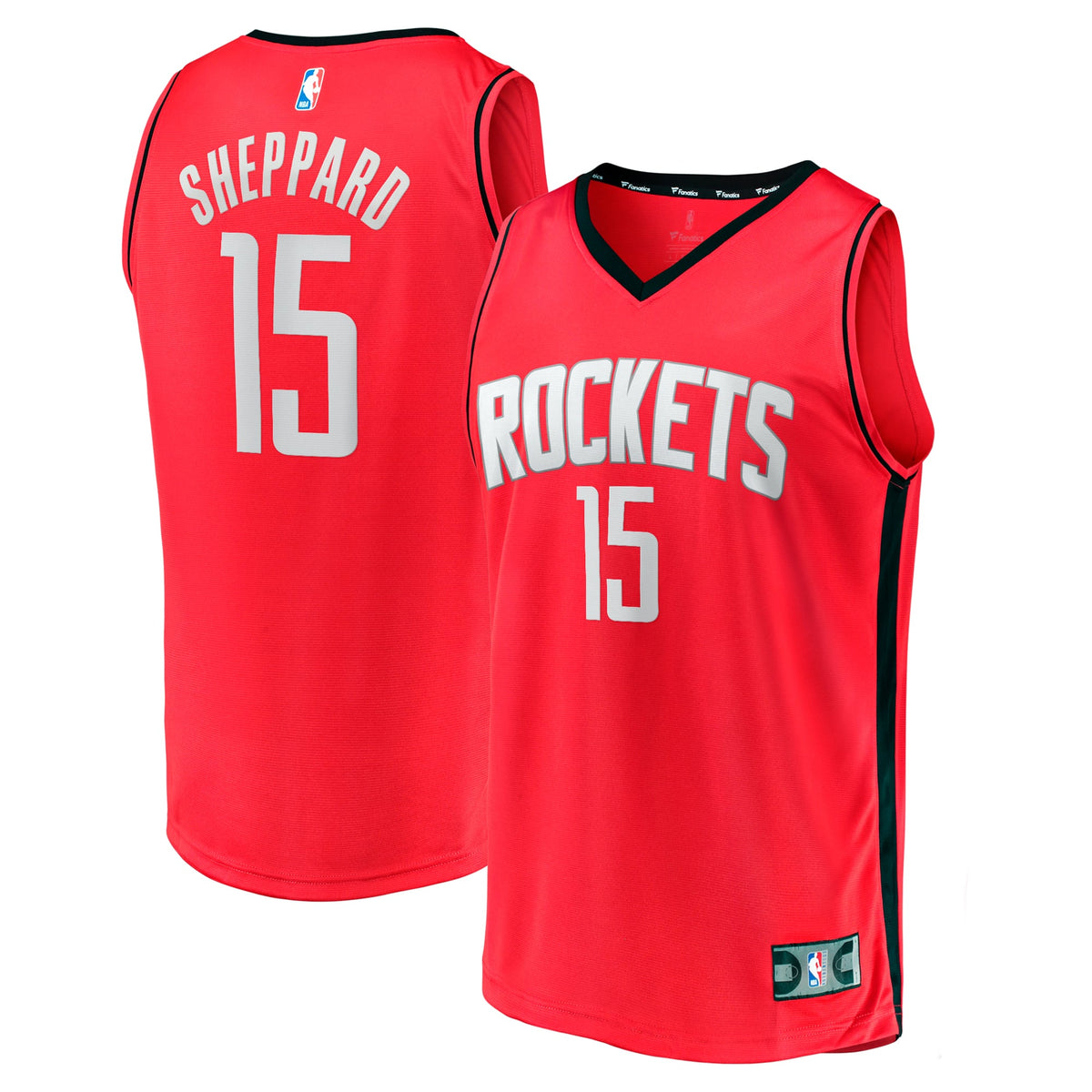 Youth Houston Rockets Reed Sheppard Fanatics Red 2024 NBA Draft Fast Break Player Jersey - Icon Edition product image 1,