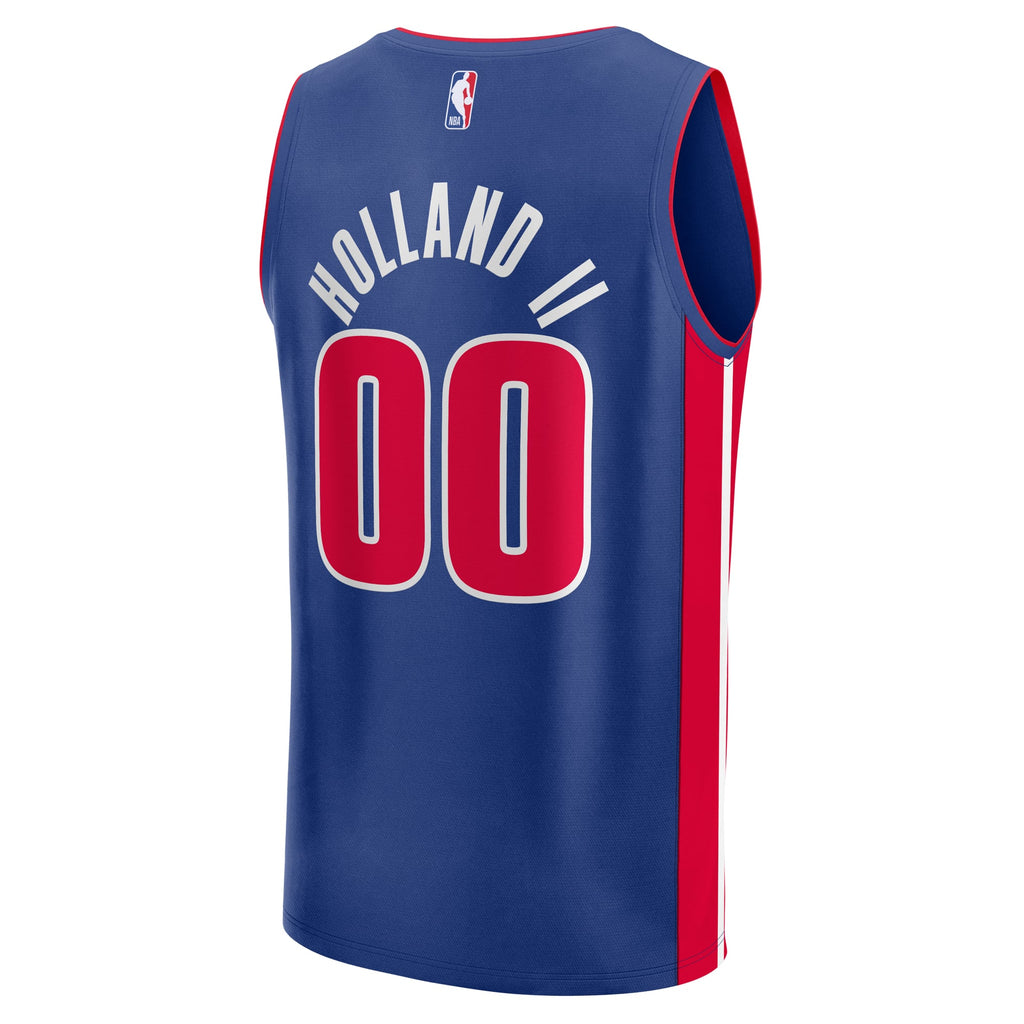 Youth Detroit Pistons Ron Holland II Fanatics Blue Fast Break Replica Player Jersey - Icon Edition product image 4, provided