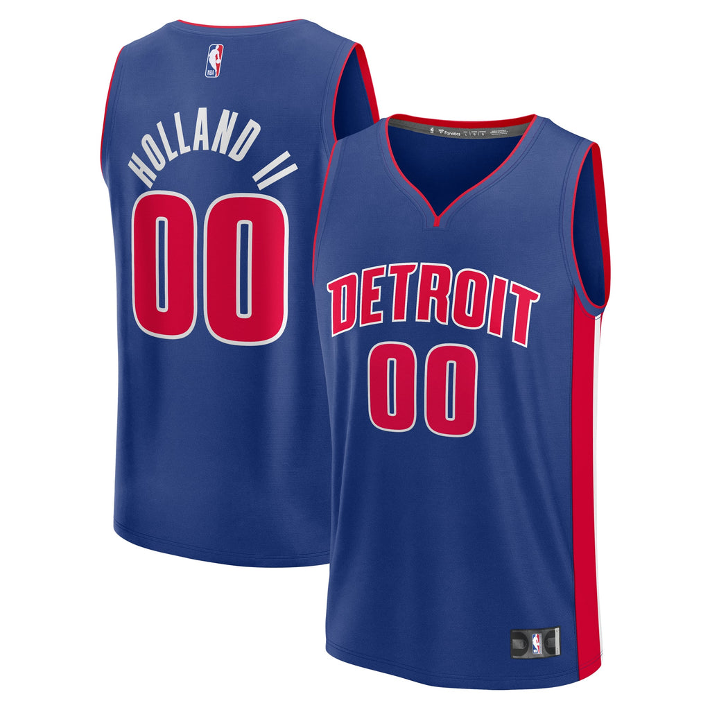 Youth Detroit Pistons Ron Holland II Fanatics Blue Fast Break Replica Player Jersey - Icon Edition product image 1, provided