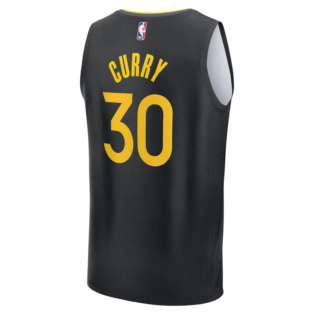 Youth Golden State Warriors Stephen Curry Fanatics Black Fast Break Replica Player Jersey - Statement Edition product image