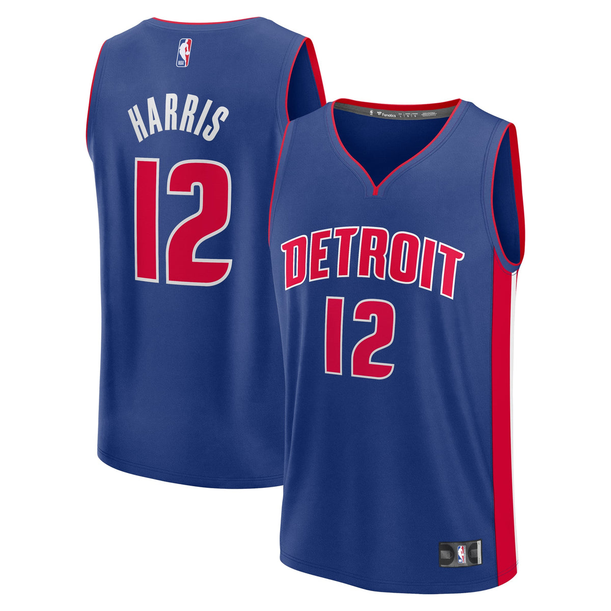 Youth Detroit Pistons Tobias Harris Fanatics Blue Fast Break Replica Player Jersey - Icon Edition product image 2, provided