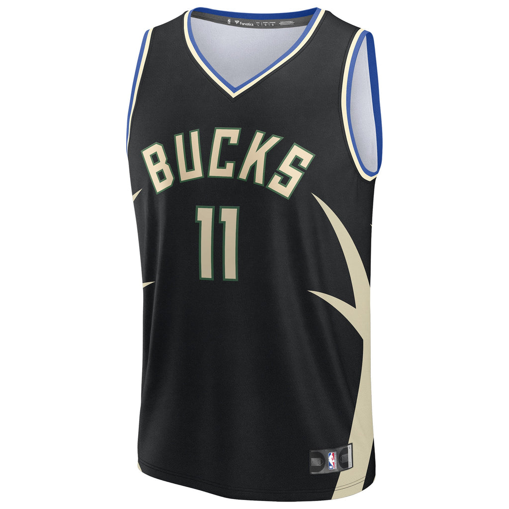 Youth Milwaukee Bucks Tyler Herro Fanatics Black Fast Break Replica Jersey - Statement Edition product image 3, provided for