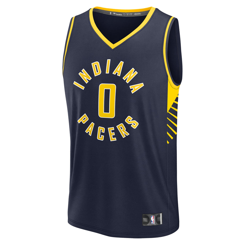 Youth Indiana Pacers Tyrese Haliburton Fanatics Navy Fast Break Replica Player Jersey - Icon Edition product image 3,