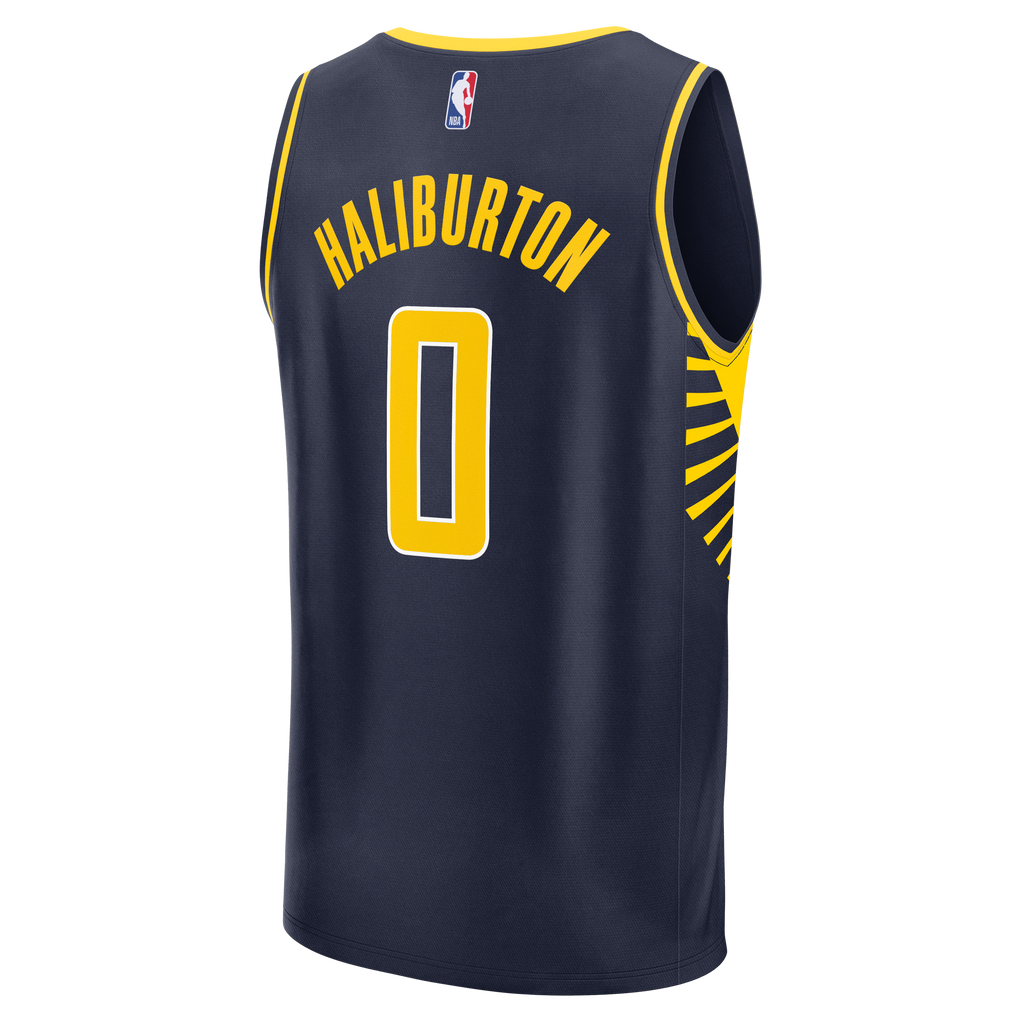 Youth Indiana Pacers Tyrese Haliburton Fanatics Navy Fast Break Replica Player Jersey product image 4, provided for visual