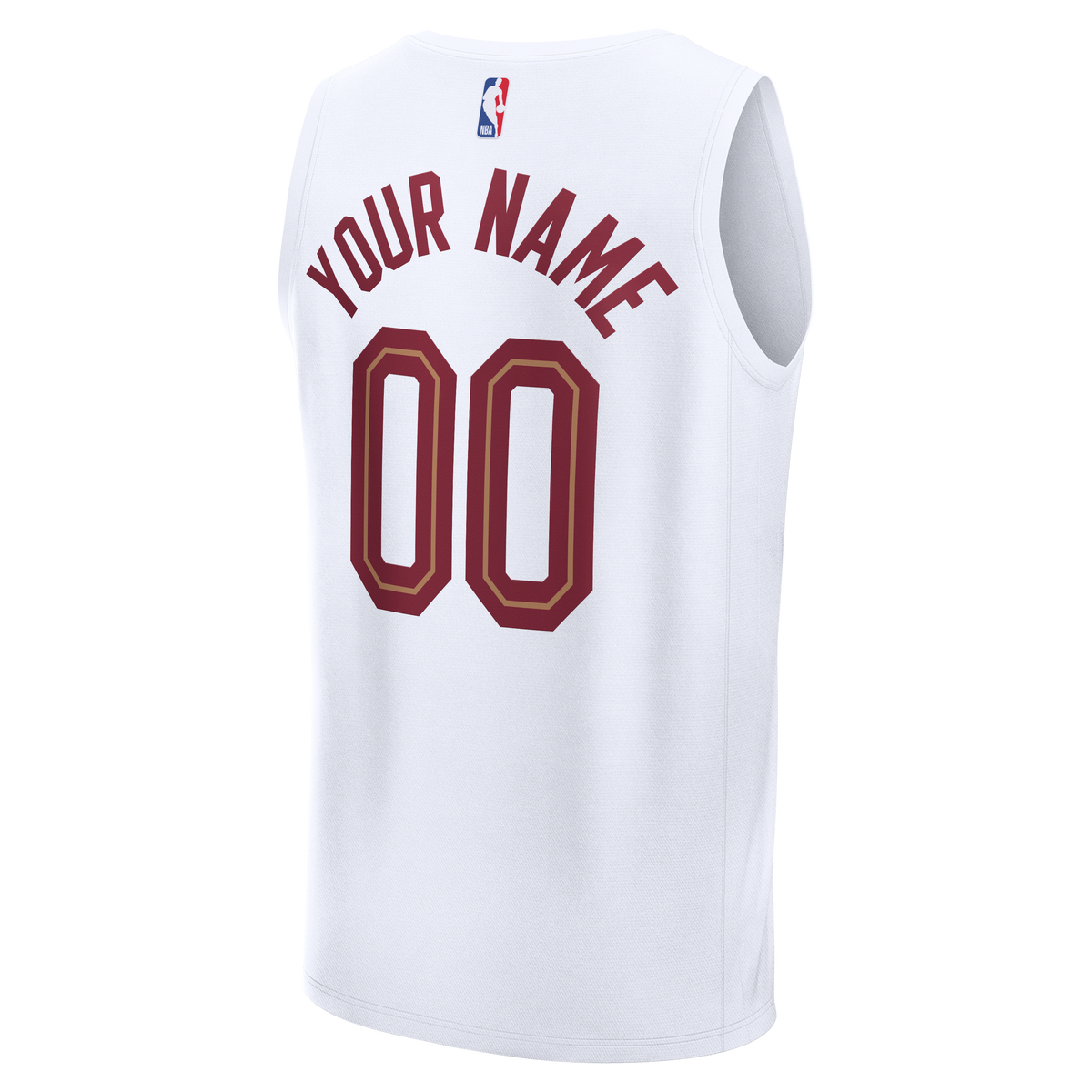 Youth Cleveland Cavaliers Fanatics White Fastbreak Custom Jersey - Association Edition product image 4, provided for visual