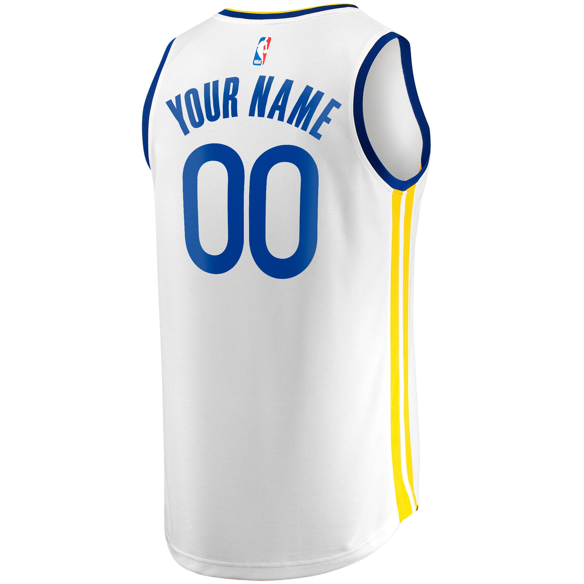 Youth Golden State Warriors Fanatics White Fast Break Replica Custom Jersey - Association Edition product image 4, provided