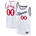 Youth LA Clippers Fanatics White Fast Break Custom Replica Jersey - Association Edition product image 1, provided for visual