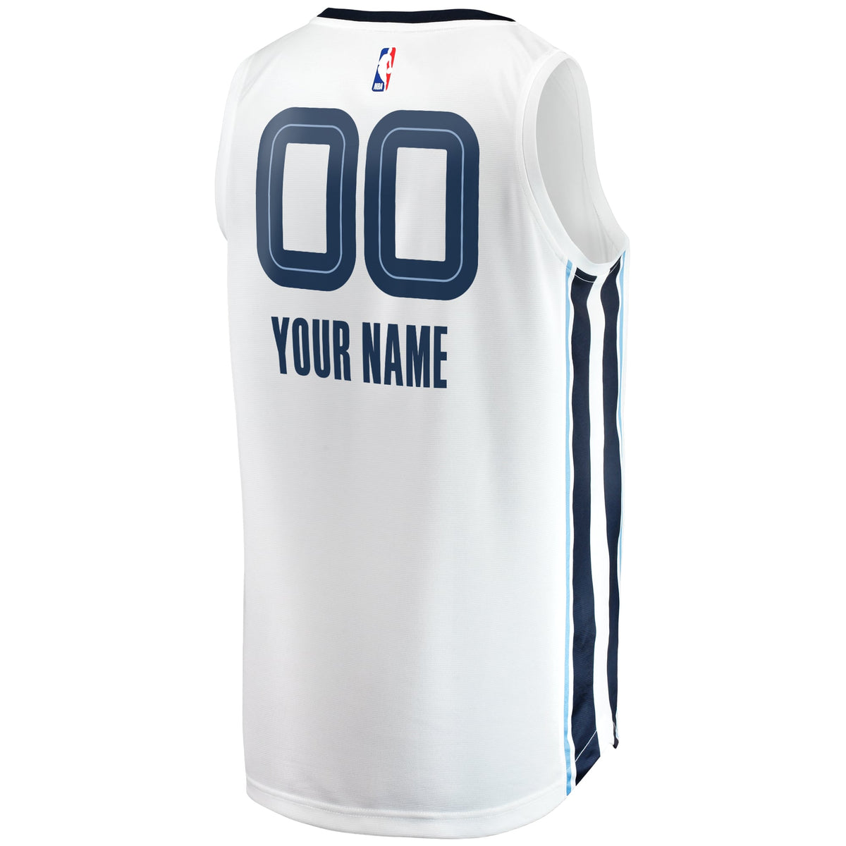 Youth Memphis Grizzlies Fanatics White Fast Break Replica Custom Jersey - Association Edition product image 4, provided for