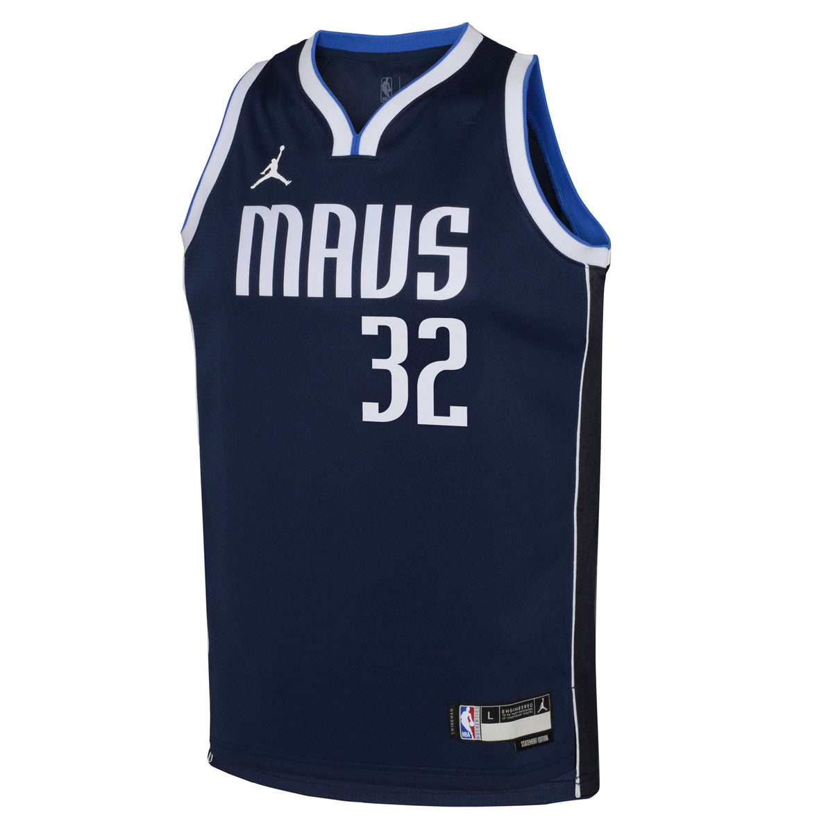 Youth Dallas Mavericks Cooper Flagg Jordan Brand Navy Swingman Jersey - Statement Edition product image 3, provided for