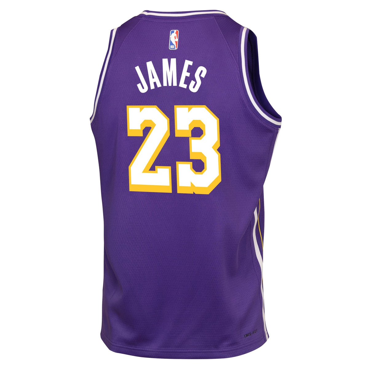 Youth Los Angeles Lakers LeBron James Jordan Brand Purple Swingman Jersey - Statement Edition product image 4, provided for