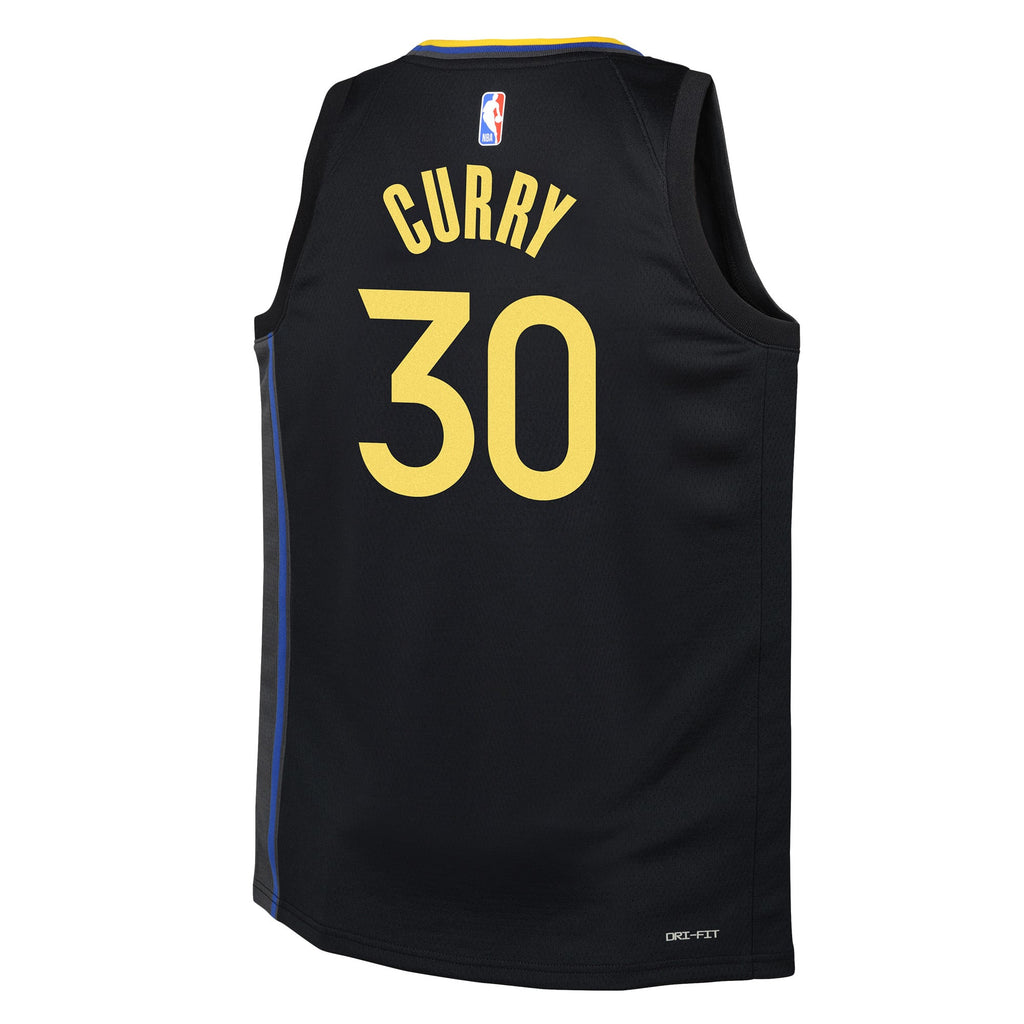 Youth Golden State Warriors Stephen Curry Jordan Brand Navy Swingman Jersey - Statement Edition product image 4, provided