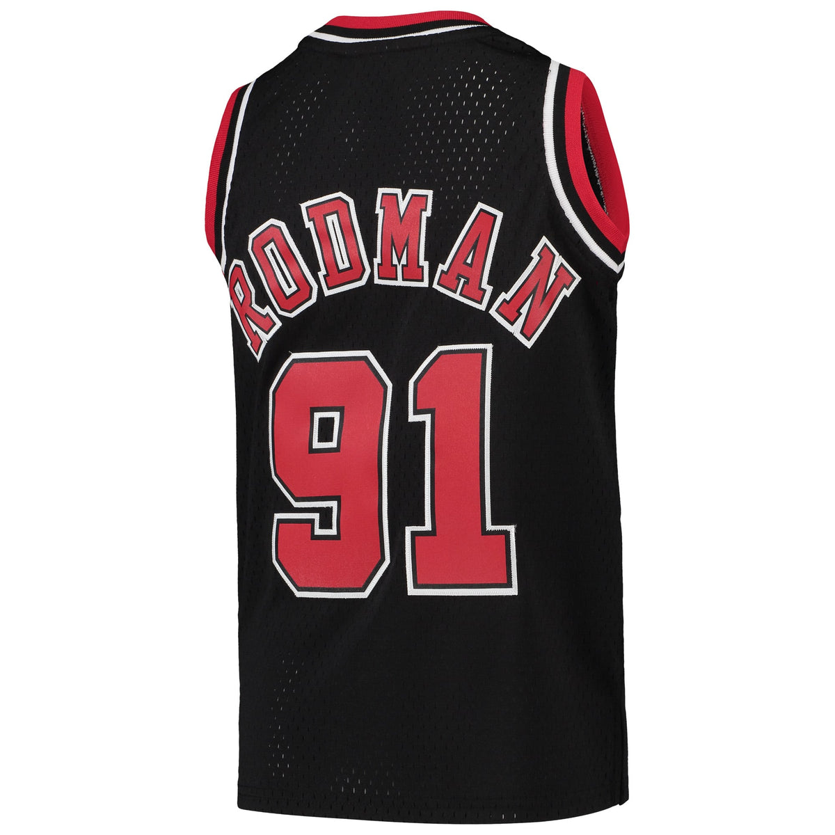 Youth Chicago Bulls Dennis Rodman Mitchell & Ness Black 1997-98 Hardwood Classics Swingman Jersey product image 4, provided