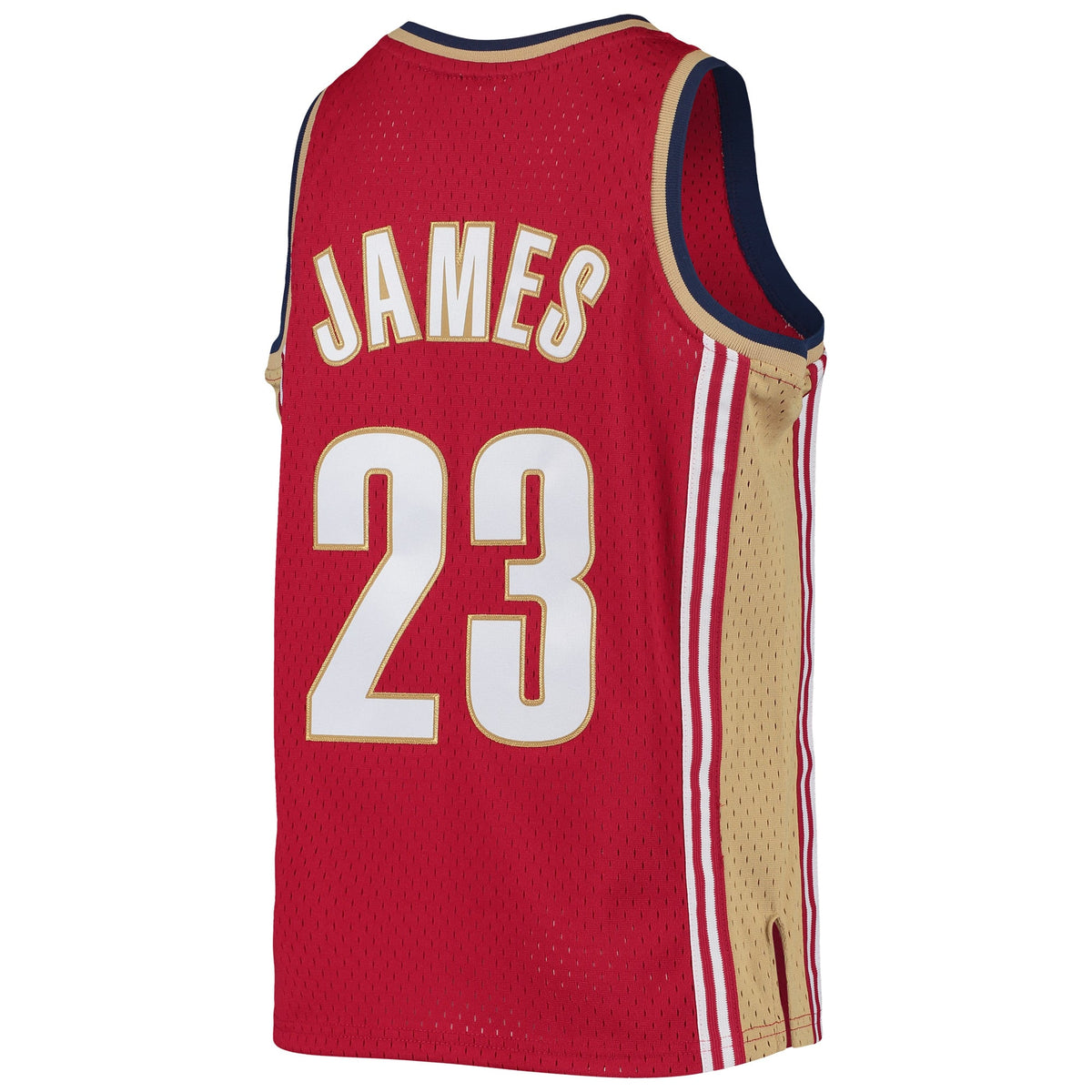 Youth Cleveland Cavaliers LeBron James Mitchell & Ness Wine 2003-04 Hardwood Classics Swingman Jersey product image 4,