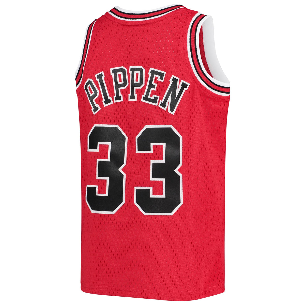 Youth Chicago Bulls Scottie Pippen Mitchell & Ness Red 1997-98 Hardwood Classics Swingman Jersey product image 4, provided