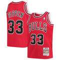 Youth Chicago Bulls Scottie Pippen Mitchell & Ness Red 1997-98 Hardwood Classics Swingman Jersey product image 1, provided