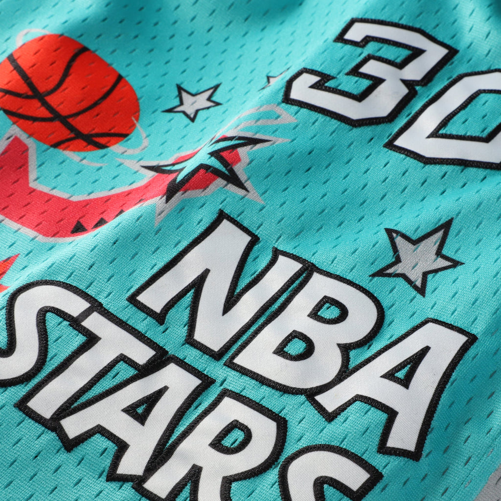 Youth 1996 NBA All-Star Game Scottie Pippen Mitchell & Ness Teal Hardwood Classics Swingman Jersey product image 5, provided