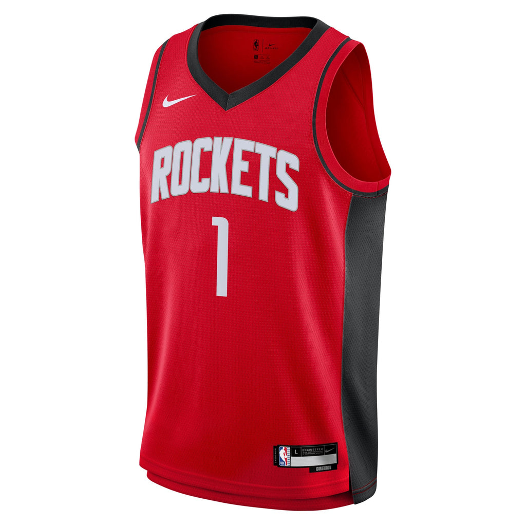 Youth Houston Rockets Amen Thompson Nike Red Swingman Jersey - Icon Edition product image 3, provided for visual reference