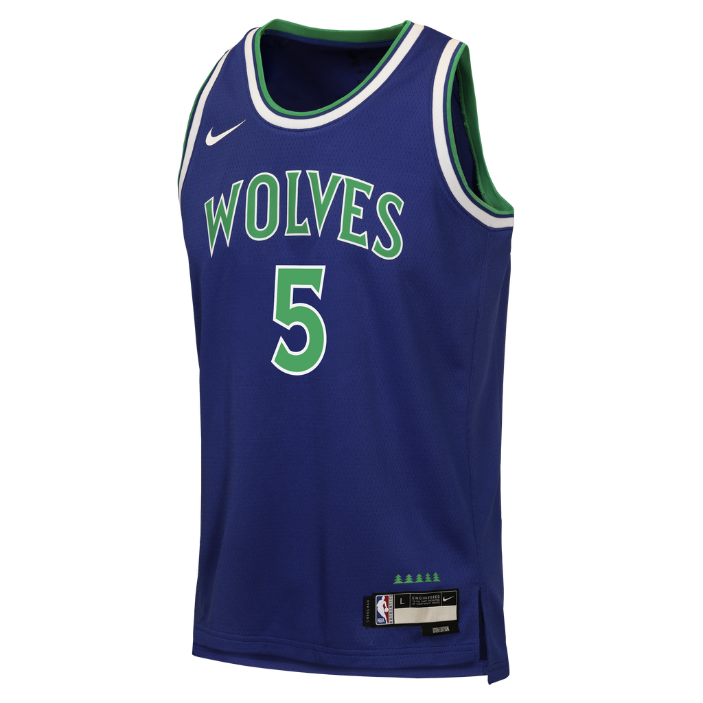 Youth Minnesota Timberwolves Anthony Edwards Nike Blue Swingman Jersey - Icon Edition product image 3, provided for visual