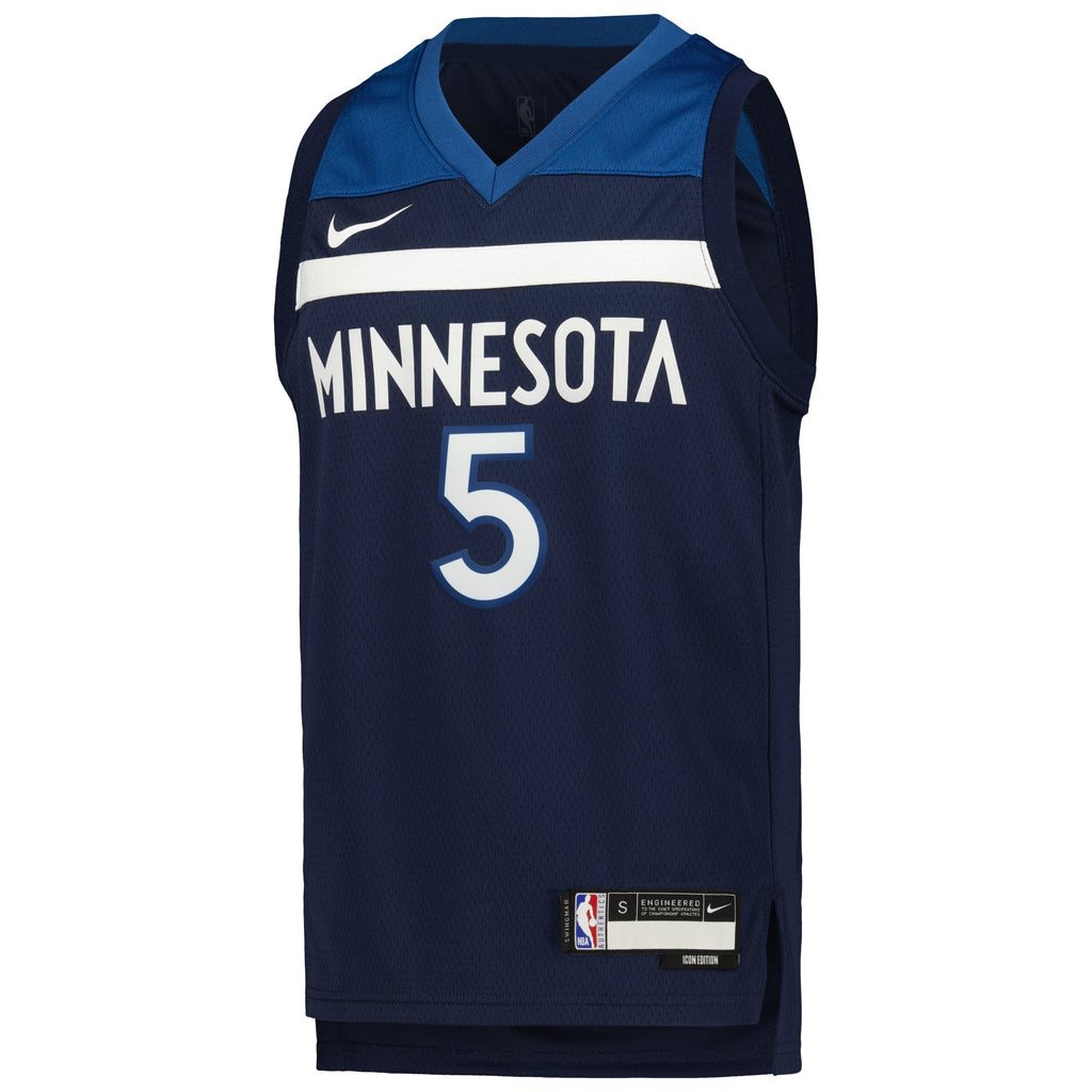 Youth Minnesota Timberwolves Anthony Edwards Nike Navy Swingman Jersey - Icon Edition product image 3, provided for visual