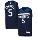 Youth Minnesota Timberwolves Anthony Edwards Nike Navy Swingman Jersey - Icon Edition product image 1, provided for visual
