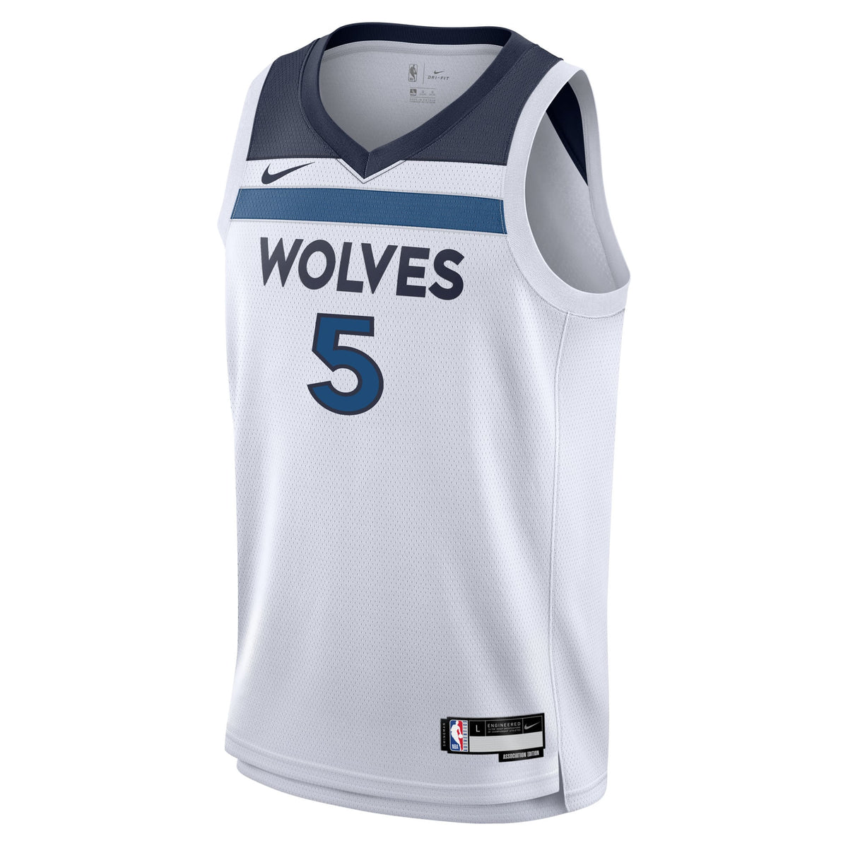 Youth Minnesota Timberwolves Anthony Edwards Nike White Swingman Jersey - Association Edition product image 3, provided for