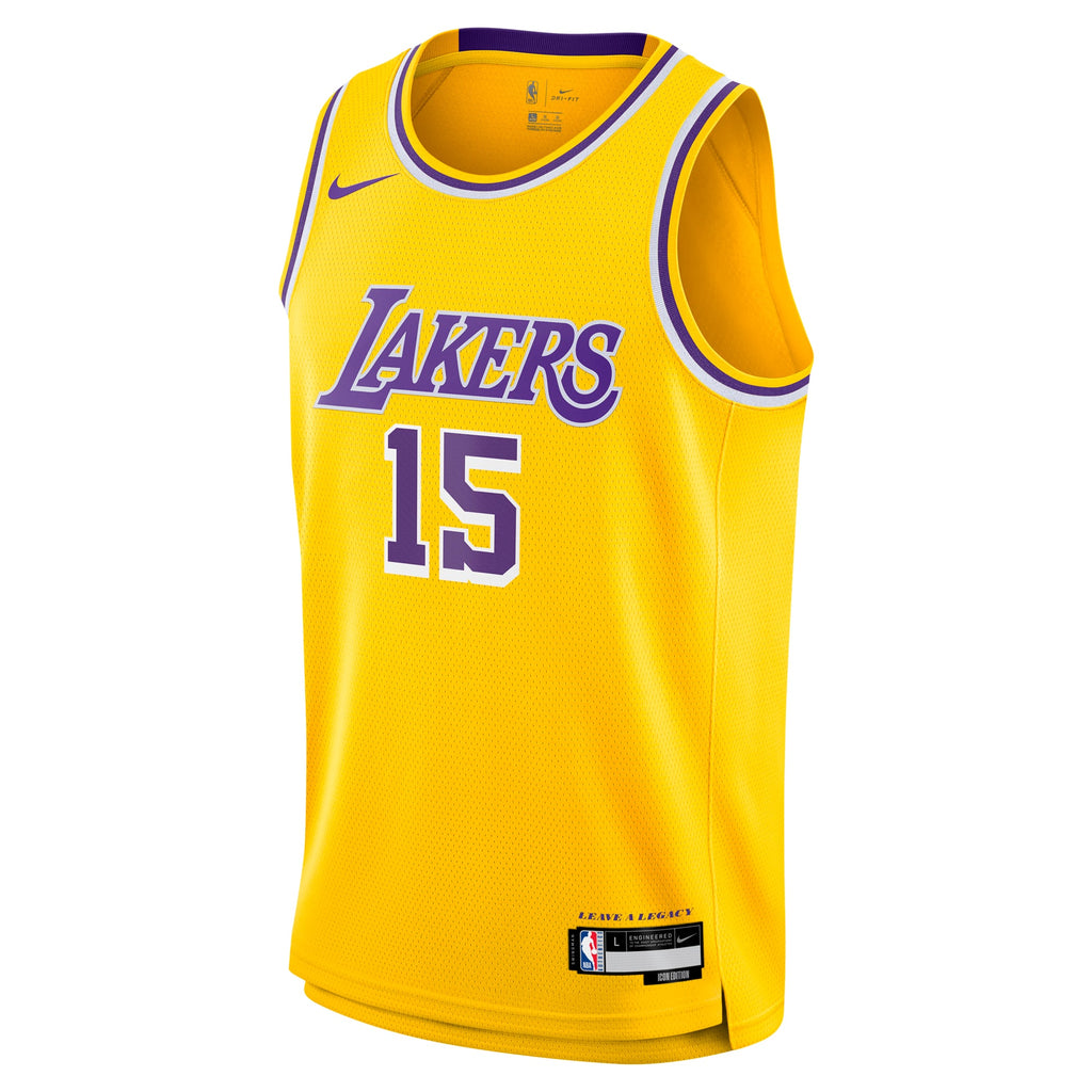 Youth Los Angeles Lakers Austin Reaves Nike Gold Swingman Jersey - Icon Edition product image 3, provided for visual