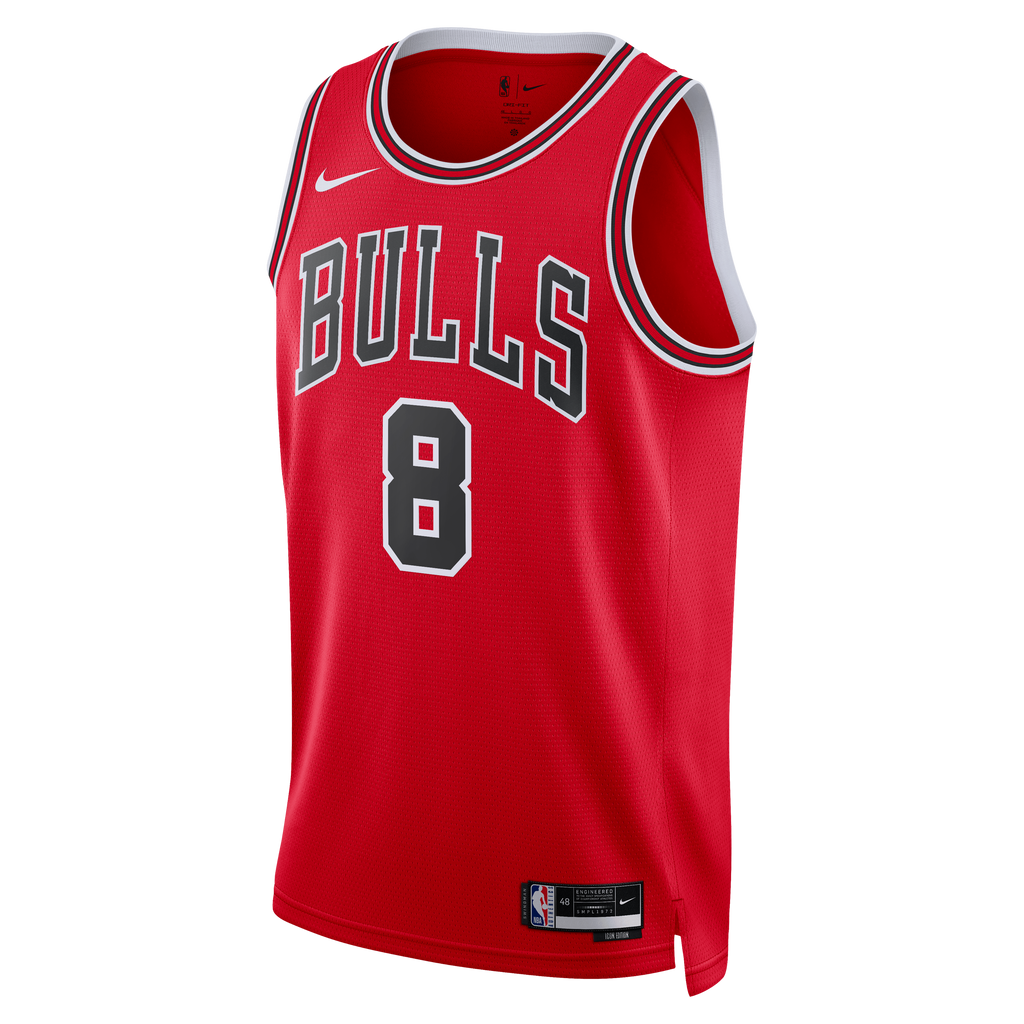 Youth Chicago Bulls Caleb Wilson Nike Red Swingman Jersey - Icon Edition product image 3, provided for visual reference and