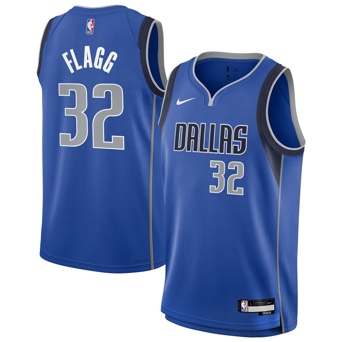 Youth Dallas Mavericks Cooper Flagg Nike Blue Swingman Jersey - Icon Edition product image 1, provided for visual reference
